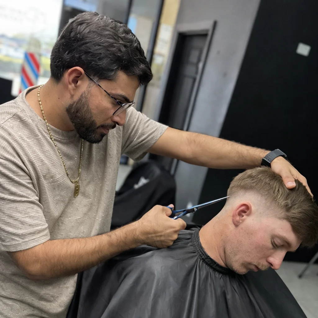 Combo corte y barba en Trim Time Barber Ellenton FL